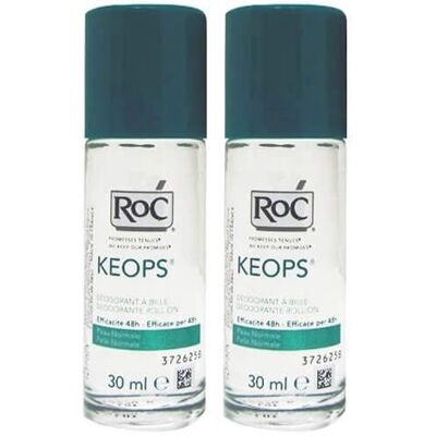 Desodorizante Roll-On RoC Keops para suor excessiva a normal Desodorizante Roll-On RoC Keops para suor excessiva a normal