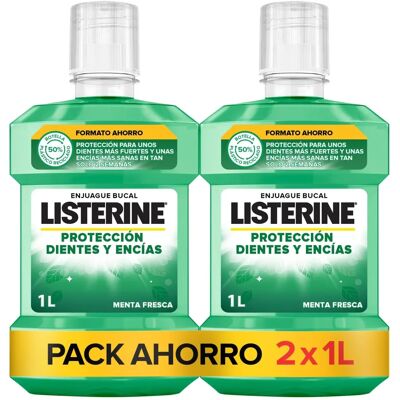 Bain de Bouche Listerine Gencives Saines et Dents Fortes - 2 x 1 L Bain de Bouche Listerine Gencives Saines et Dents Fortes - 2 x 1 L