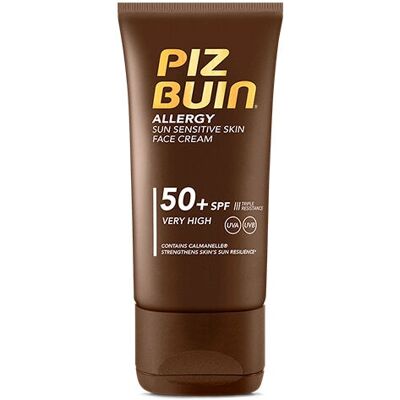Piz Buin Allergy Crème Solaire pour Peau Sensible Visage SPF 50+ (50 ml) - Publicité Piz Buin Allergy Crème Solaire pour Peau Sensible Visage SPF 50+ (50 ml) - Publicité