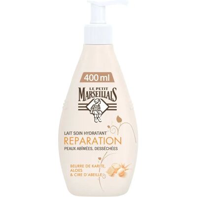 Le Petit Marseillais Lait Corps Beurre de Karité Aloe Cire d'Abeille - Publicité Le Petit Marseillais Lait Corps Beurre de Karité Aloe Cire d'Abeille - Publicité