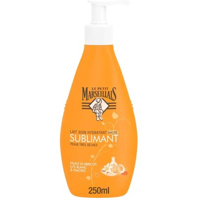 Le Petit Marseillais Lait Hydratant Pêche - Lotion pour le corps - Publicité Le Petit Marseillais Lait Hydratant Pêche - Lotion pour le corps - Publicité