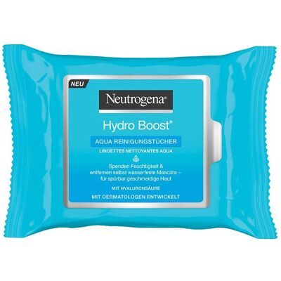 Lingettes Nettoyantes Hydratantes Hydro Boost de Neutrogena - Nettoyage du visage Lingettes Nettoyantes Hydratantes Hydro Boost de Neutrogena - Nettoyage du visage