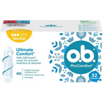 o.b. ProComfort Normal Tampons - Frauen - Mitt Flow o.b. ProComfort Normal Tampons - Frauen - Mitt Flow