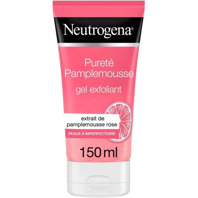 Neutrogena Gel Exfoliant à la Pamplemousse Rose - Purification 150ml - Publicité Neutrogena Gel Exfoliant à la Pamplemousse Rose - Purification 150ml - Publicité