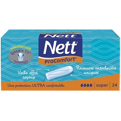 Nett Procomfort Tampons Supers - Tampons - Publicité Nett Procomfort Tampons Supers - Tampons - Publicité