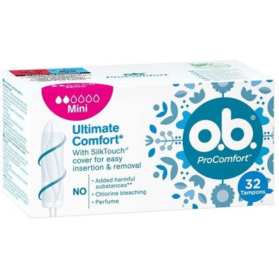 Johnson & Johnson ProComfort Mini Tampons - Damenhygiene Johnson & Johnson ProComfort Mini Tampons - Damenhygiene