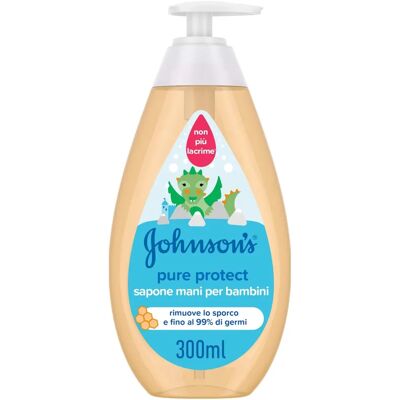 Johnson & Johnson Pure Protect Savon Mains Enfants - Doux, Naturel & 300ml - Publicité Johnson & Johnson Pure Protect Savon Mains Enfants - Doux, Naturel & 300ml - Publicité