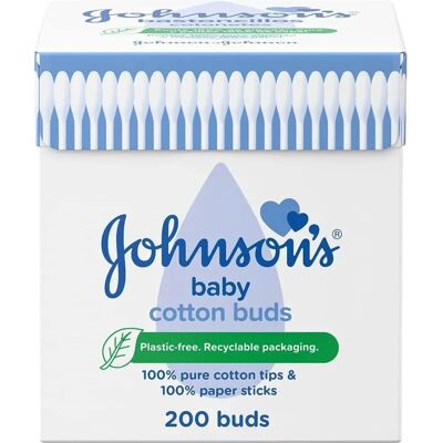 Johnson & Johnson Johnson's Baby Cotton Buds - 200 pack Johnson & Johnson Johnson's Baby Cotton Buds - 200 pack
