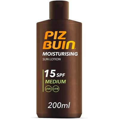 Piz Buin leite solar hidratante SPF 15 (200 ml) Piz Buin leite solar hidratante SPF 15 (200 ml)