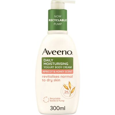 Aveeno Lichaamscrème - Abrikoos & Honing - Voedend, 300ml Aveeno Lichaamscrème - Abrikoos & Honing - Voedend, 300ml