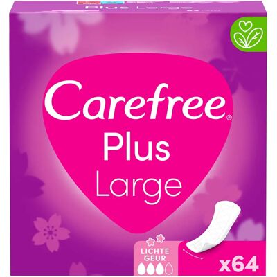 Carefree Plus Tamponturi mari ușori cu parfum - Protecție zilnică Carefree Plus Tamponturi mari ușori cu parfum - Protecție zilnică