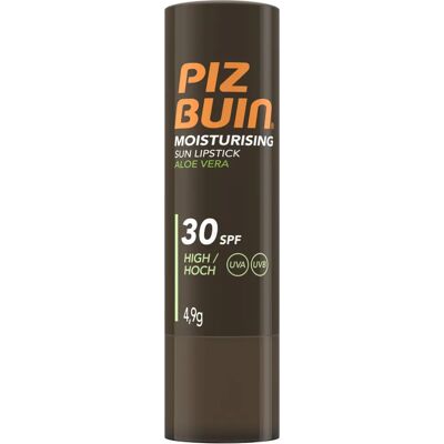 Piz Buin Aloe Vera SPF30 Fuktighetsgivende Leppestift - Leppleie Piz Buin Aloe Vera SPF30 Fuktighetsgivende Leppestift - Leppleie