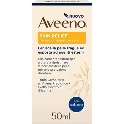 Aveeno Baume Cica Soin Relais - Réparation Peau Sensible, 50ml - Publicité Aveeno Baume Cica Soin Relais - Réparation Peau Sensible, 50ml - Publicité