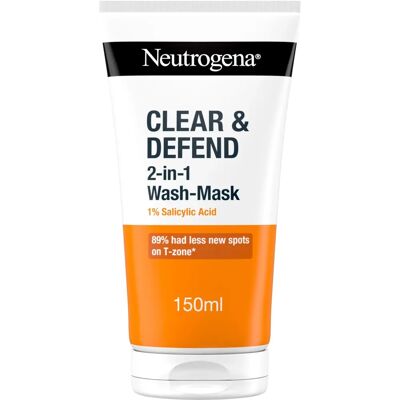 Neutrogena Clear & Defend 150ml Ansiktsvask og Masker Neutrogena Clear & Defend 150ml Ansiktsvask og Masker