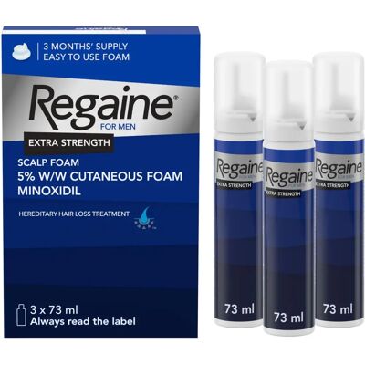 Regaine For Men Extra Strength Hair Regrowth Foam - 3 x 73ml Regaine For Men Extra Strength Hair Regrowth Foam - 3 x 73ml