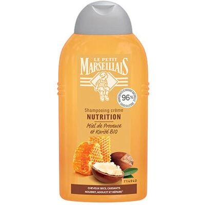 Shampooing Nutritif au Miel et Karité Bio de Provence - Type de cheveux - Publicité Shampooing Nutritif au Miel et Karité Bio de Provence - Type de cheveux - Publicité