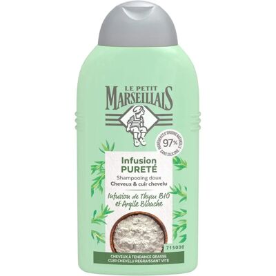 Shampoing Infusion de Thym et Argile Blanche Bio - 250ml Shampoing Infusion de Thym et Argile Blanche Bio - 250ml