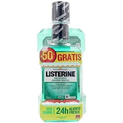 Enjuague Bucal Listerine - Protege Dientes y Encías - Sabor Menta Enjuague Bucal Listerine - Protege Dientes y Encías - Sabor Menta