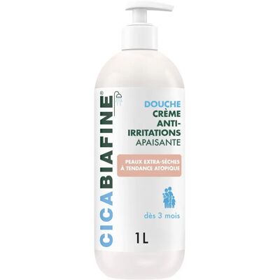 Cicabiafine Crème Douche Hydratante Anti-Irritations - 1 L - Publicité Cicabiafine Crème Douche Hydratante Anti-Irritations - 1 L - Publicité