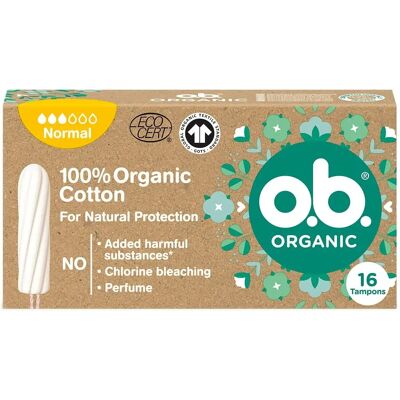 o.b. Organic Normal Tampons - 16 Stück o.b. Organic Normal Tampons - 16 Stück