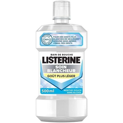 Listerine 500ml Bain de Bouche Soin Blancheur - Bain de Bouche - Publicité Listerine 500ml Bain de Bouche Soin Blancheur - Bain de Bouche - Publicité