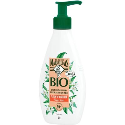 Le Petit Marseillais Lait Corps Hydratant Bio Fleur d'Oranger 250 ml - Publicité Le Petit Marseillais Lait Corps Hydratant Bio Fleur d'Oranger 250 ml - Publicité