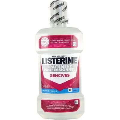 Listerine Traitement Professionnel Gencives 500ml - Publicité Listerine Traitement Professionnel Gencives 500ml - Publicité