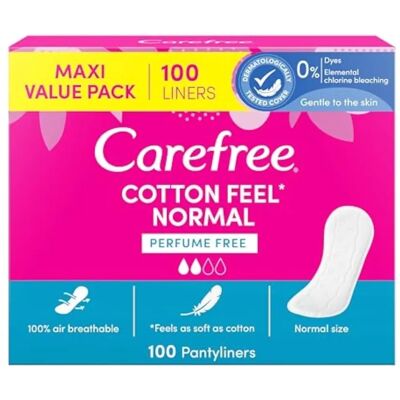 Carefree Touch Cotton Normal - Serviettes hygiéniques Carefree Touch Cotton Normal - Serviettes hygiéniques