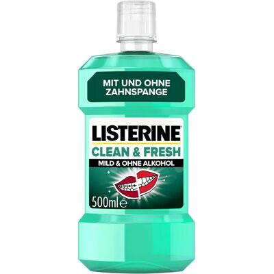 Listerine Mundspülung - Clean & Fresh - Antibakteriell - 500 ml Listerine Mundspülung - Clean & Fresh - Antibakteriell - 500 ml