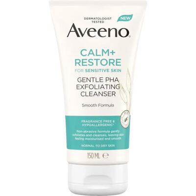 Aveeno Face Calm+Restore Gentle PHA Exfoliating Cleanser - Cleanser Aveeno Face Calm+Restore Gentle PHA Exfoliating Cleanser - Cleanser