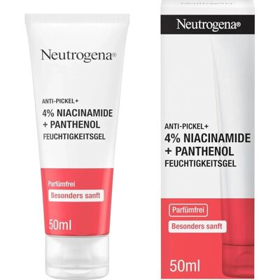 Neutrogena Anti-Boutons+ Gel mit Niacinamid und Panthenol - Feuchtigkeitsgel Neutrogena Anti-Boutons+ Gel mit Niacinamid und Panthenol - Feuchtigkeitsgel
