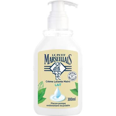 Crème pour les mains Le Petit Marseillais au lait - Tous types de peaux - 300 ml - Publicité Crème pour les mains Le Petit Marseillais au lait - Tous types de peaux - 300 ml - Publicité