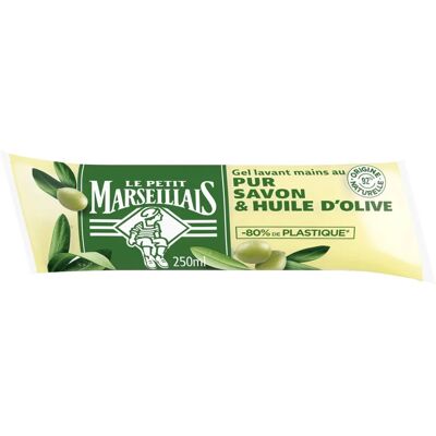 Gel Lavant Mains Le Petit Marseillais à l'huile d'olive - Recharge 250ml - Publicité Gel Lavant Mains Le Petit Marseillais à l'huile d'olive - Recharge 250ml - Publicité