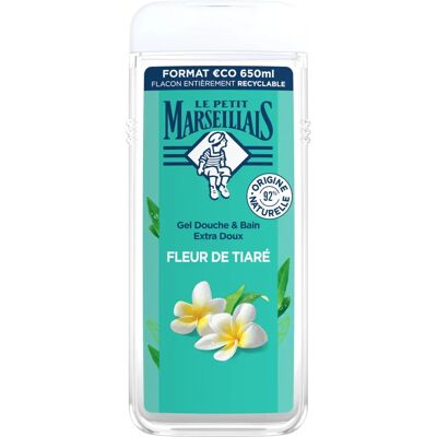 Le Petit Marseillais Gel Douche Extra Doux Fleur de Tiaré - Gel de Ducha - Publicité Le Petit Marseillais Gel Douche Extra Doux Fleur de Tiaré - Gel de Ducha - Publicité