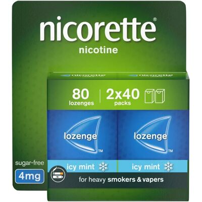 Nicorette Mint 4Mg Lozenges - Quit Smoking Aid Nicorette Mint 4Mg Lozenges - Quit Smoking Aid
