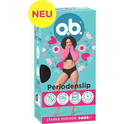 o.b. - Sous-vêtements menstruels réutilisables - XS/S - Coton bio - Sous-vêtement - Publicité o.b. - Sous-vêtements menstruels réutilisables - XS/S - Coton bio - Sous-vêtement - Publicité