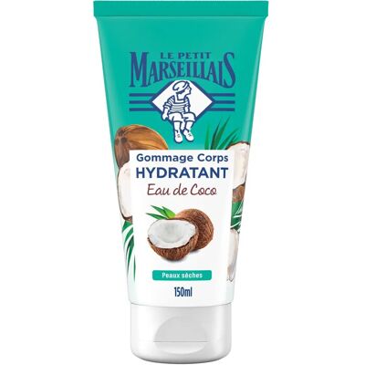 Le Petit Marseillais Eau de Coco Gommage Hydratant - Type de Corps - Publicité Le Petit Marseillais Eau de Coco Gommage Hydratant - Type de Corps - Publicité