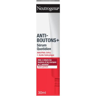 Neutrogena Anti-Boutons+ Sérum - Peau à Tendance Acnéique - Publicité Neutrogena Anti-Boutons+ Sérum - Peau à Tendance Acnéique - Publicité