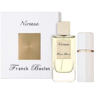 Franck Boclet Nirvana Eau de Parfum - Donna - Floreale Legno - Set Regalo 100ml + 20ml Franck Boclet Nirvana Eau de Parfum - Donna - Floreale Legno - Set Regalo 100ml + 20ml