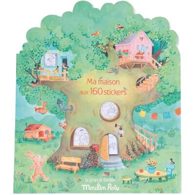 Moulin Roty - Cahier de coloriage avec autocollants La Grande Famille - Coloring Book - Publicité Moulin Roty - Cahier de coloriage avec autocollants La Grande Famille - Coloring Book - Publicité