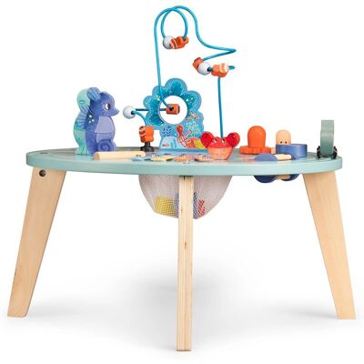 Moulin Roty - Table d'activités colorée sur le thème de la mer pour bébé Moulin Roty - Table d'activités colorée sur le thème de la mer pour bébé