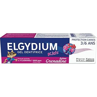 Elgydium Kids Grenadine Zahnpasta - Kariesprophylaxe 3-6 Jahre Elgydium Kids Grenadine Zahnpasta - Kariesprophylaxe 3-6 Jahre