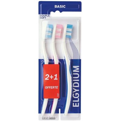 Elgydium Pierre Fabre Cuidado Oral - Cepillo de Dientes - Cerdas Suaves - Pack de 3 - Oferta Especial Elgydium Pierre Fabre Cuidado Oral - Cepillo de Dientes - Cerdas Suaves - Pack de 3 - Oferta Especial
