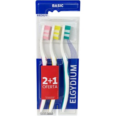 Elgydium Basic Cepillo de Dientes Medio Elgydium Basic Cepillo de Dientes Medio