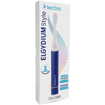 Brosse à dents électrique Elgydium Style - Bleu - Hygiène Dentaire - Publicité Brosse à dents électrique Elgydium Style - Bleu - Hygiène Dentaire - Publicité
