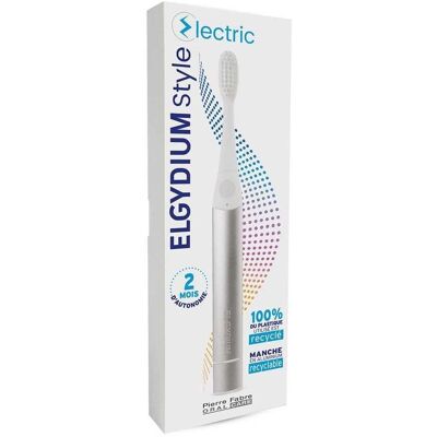 Brosse à dents électrique Elgydium - Argent - Matériau recyclé - Soins bucco-dentaires - Publicité Brosse à dents électrique Elgydium - Argent - Matériau recyclé - Soins bucco-dentaires - Publicité