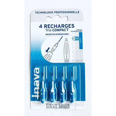 Inava Recharge Trio Kompakt - Zahnbürsten Nachfüll ISO 1 0,8mm Inava Recharge Trio Kompakt - Zahnbürsten Nachfüll ISO 1 0,8mm
