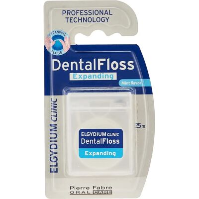 Elgydium Dental Floss - 25m White Expanding Anti-Plaque - Dental Floss Elgydium Dental Floss - 25m White Expanding Anti-Plaque - Dental Floss