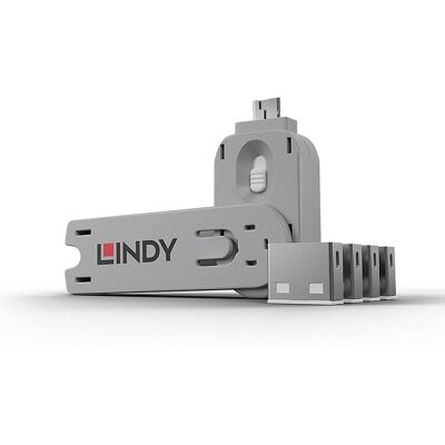 Lindy 40454 portzár - USB port zároló kulccsal Lindy 40454 portzár - USB port zároló kulccsal