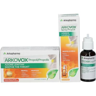Arkopharma Arkovox Propoli Pack Duo Supporto Immunità - Integratore Alimentare Arkopharma Arkovox Propoli Pack Duo Supporto Immunità - Integratore Alimentare